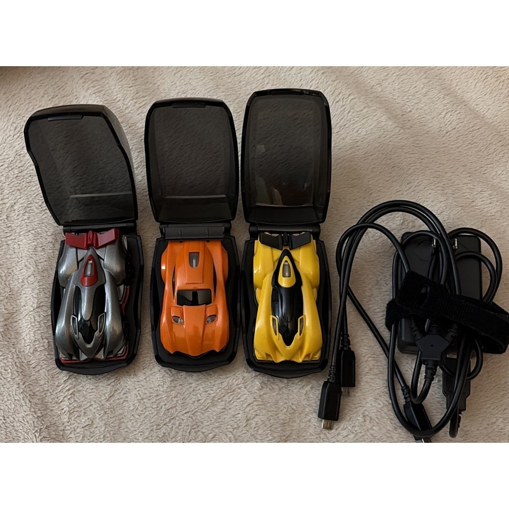 Lot Of 3 Anki Drive Cars with Charging Cases & Charger